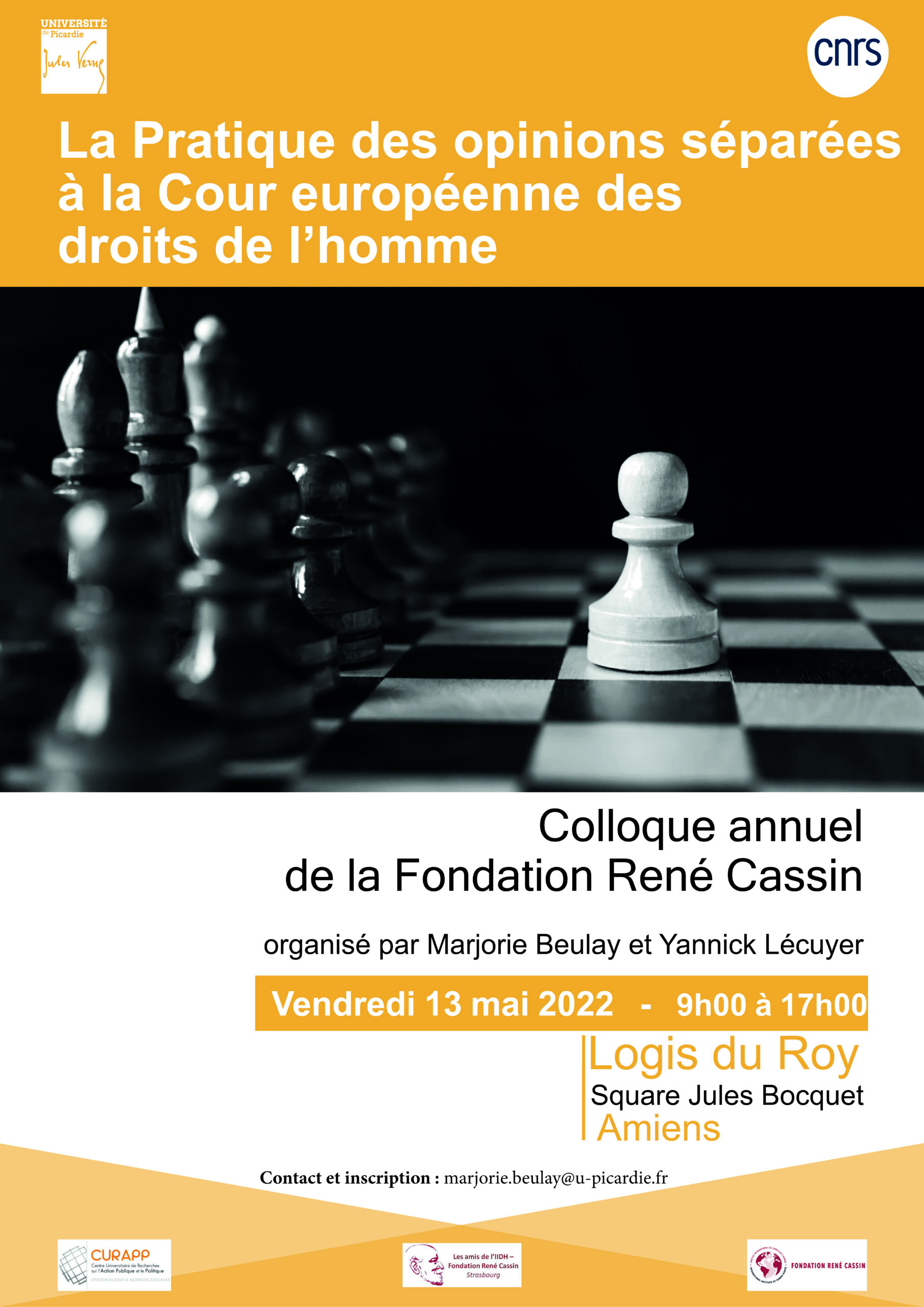 Colloque des Amis de la Fondation René Cassin « La pratique des opinions séparés à la Cour européenne des droits de l’Homme »