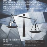 Colloque « Technologies médicales innovantes et protection des patients : enjeux juridiques de l’usage robotique en santé »