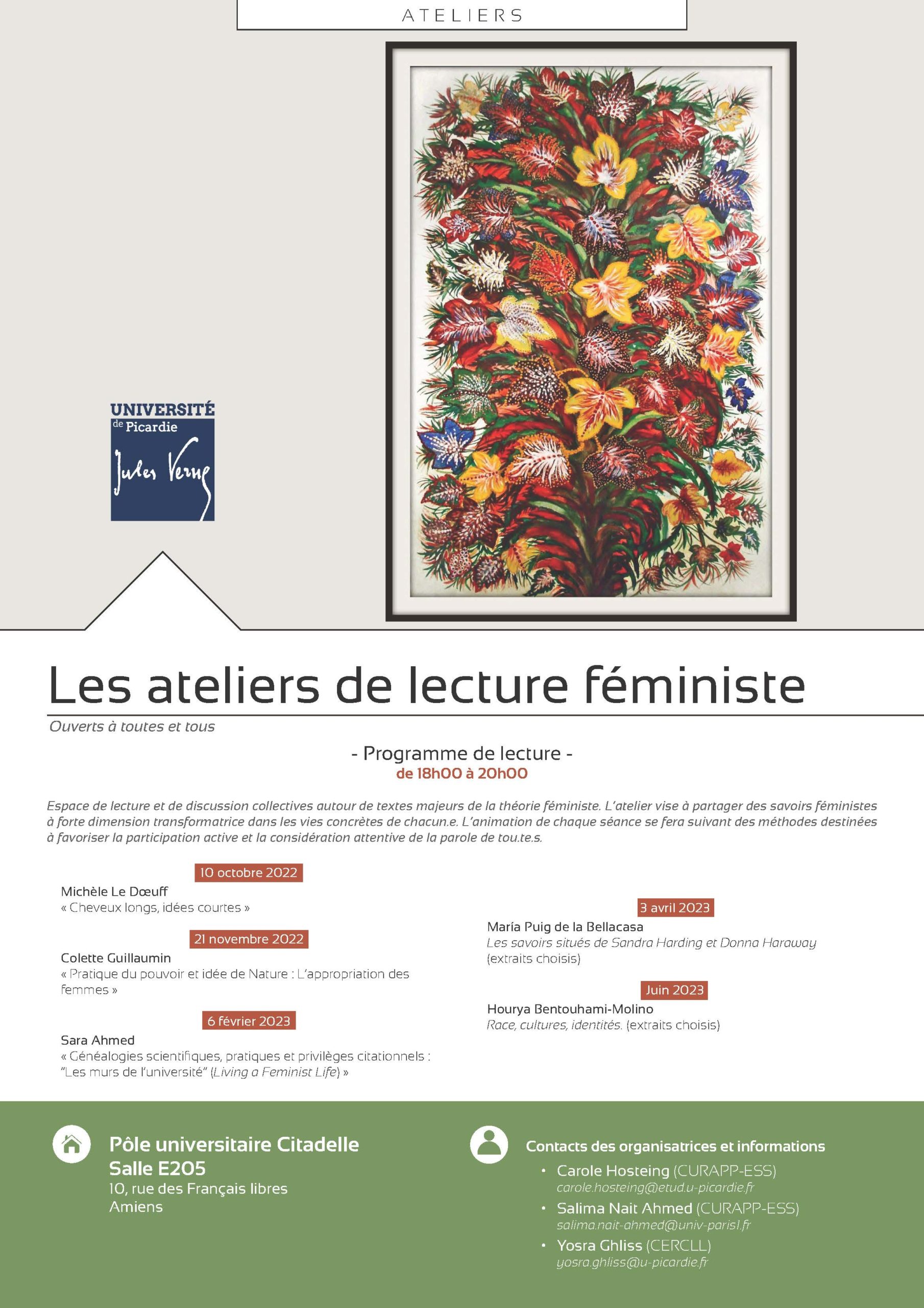 Atelier de lecture féministe