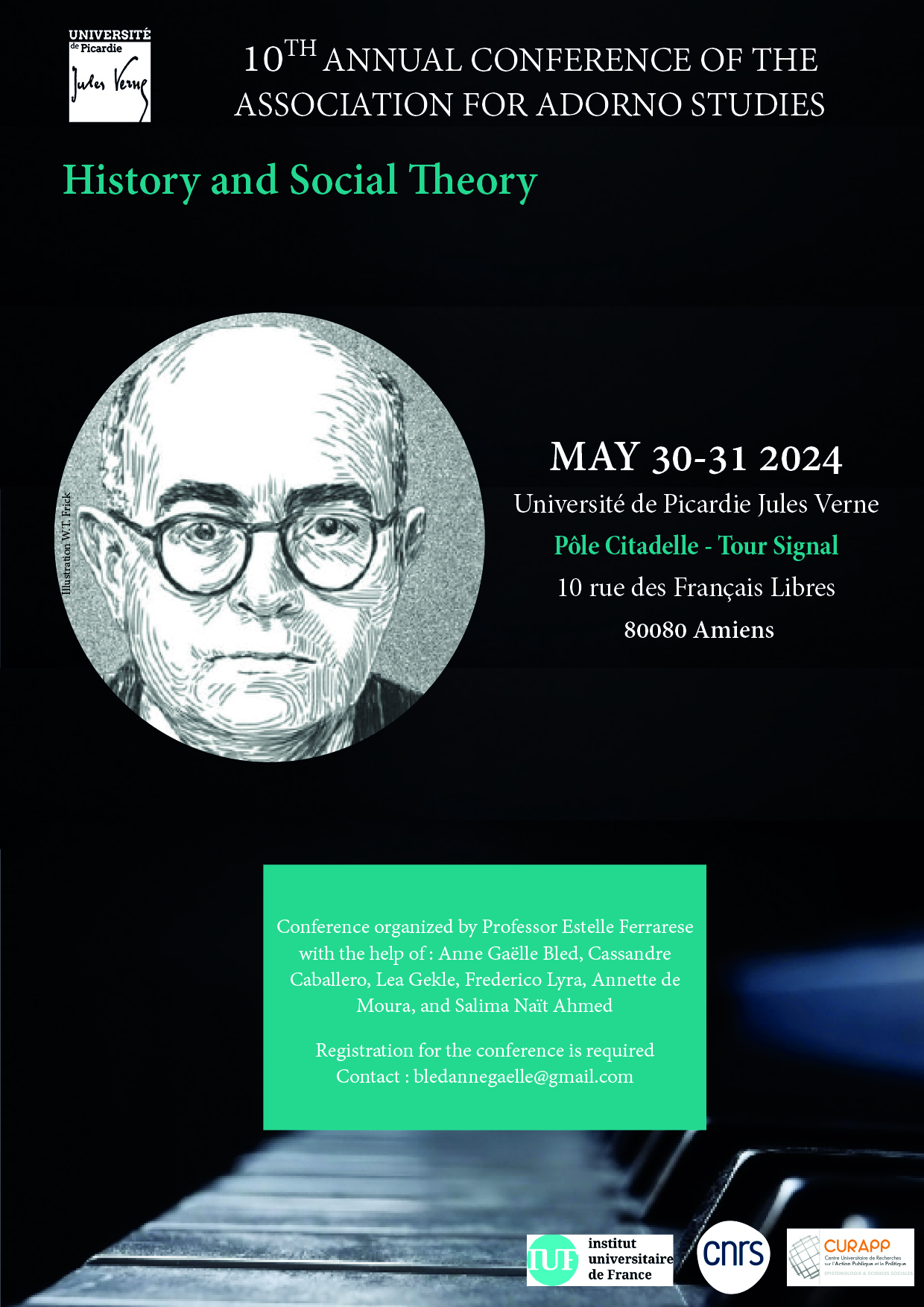 10e conférence annuelle de la Adorno Studies Association