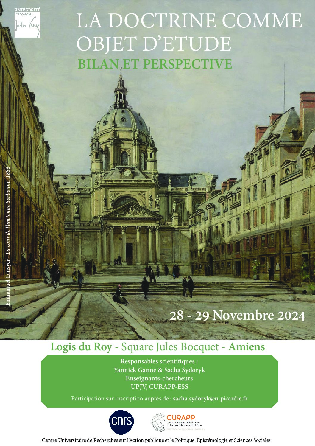 Colloque "La doctrine comme objet d'étude"
