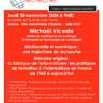 Habilitation à diriger des recherches Michaël Vicente