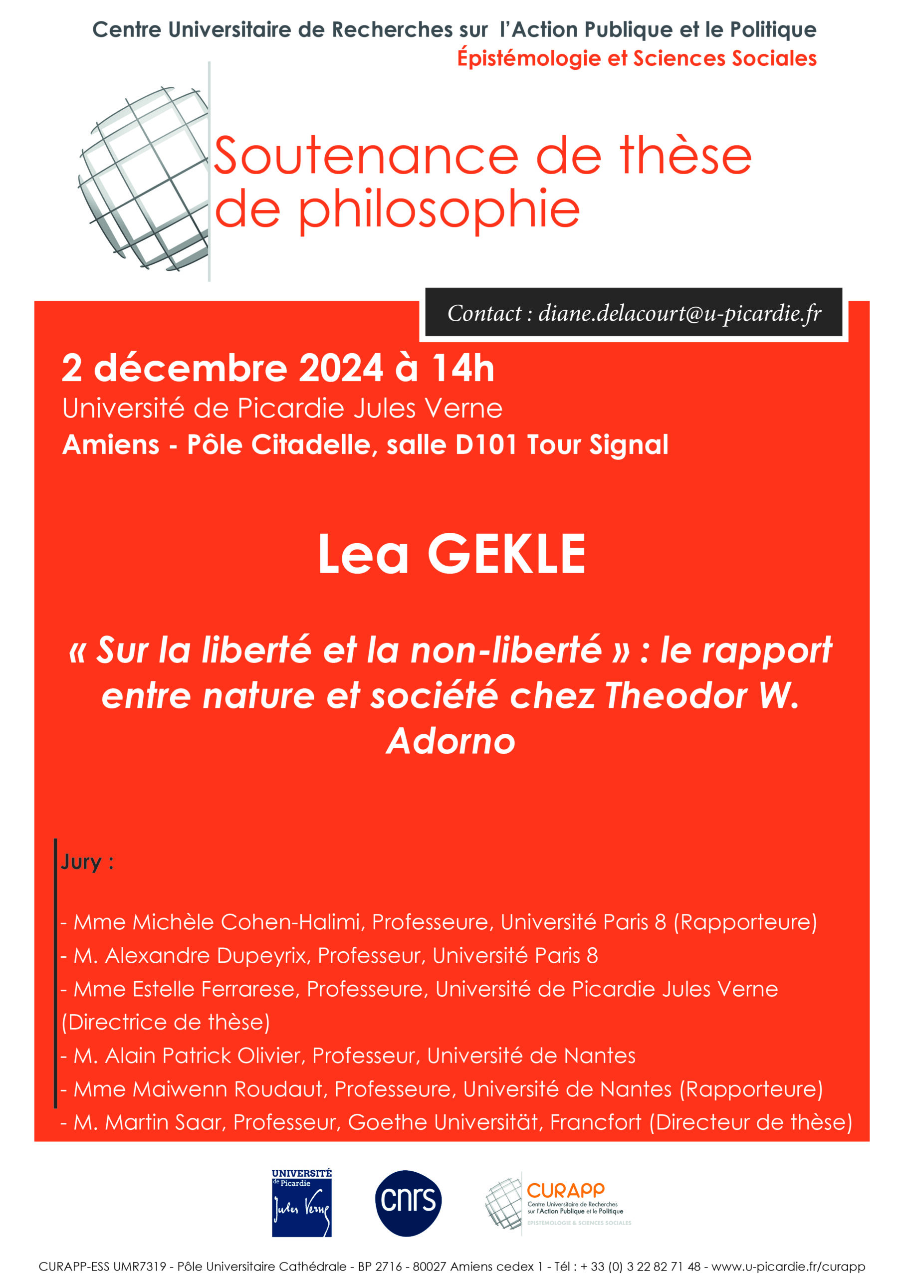 Soutenance de thèse de philosophie