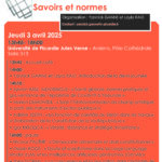 Demi-journée de l'Axe 3 Savoirs et normes