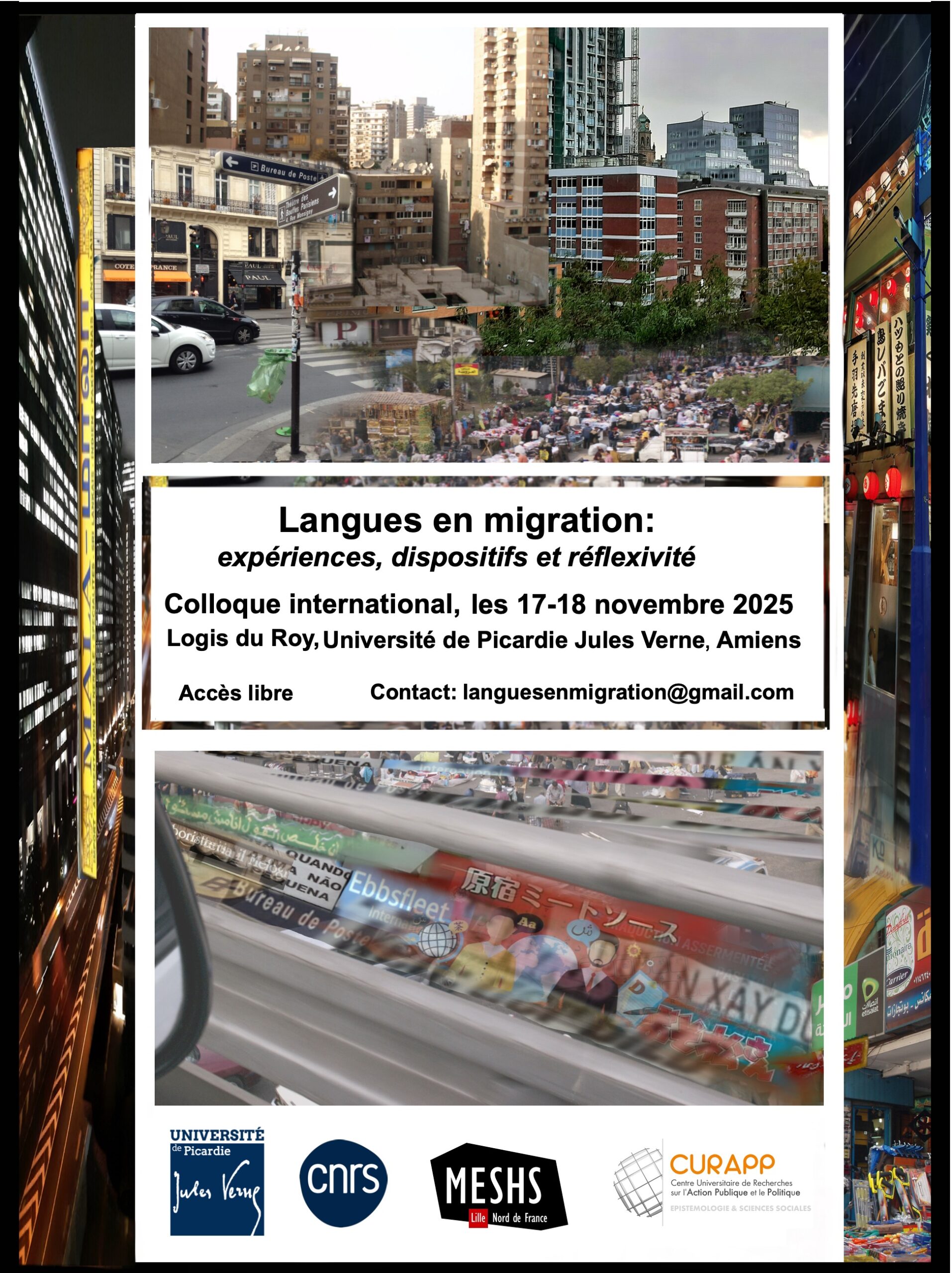 Colloque "Langues en migration : expériences, dispositifs et réflexivité"