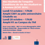 Restitution des résultats de l'enquête Conditions de vie des étudiants (ECVE-2024)