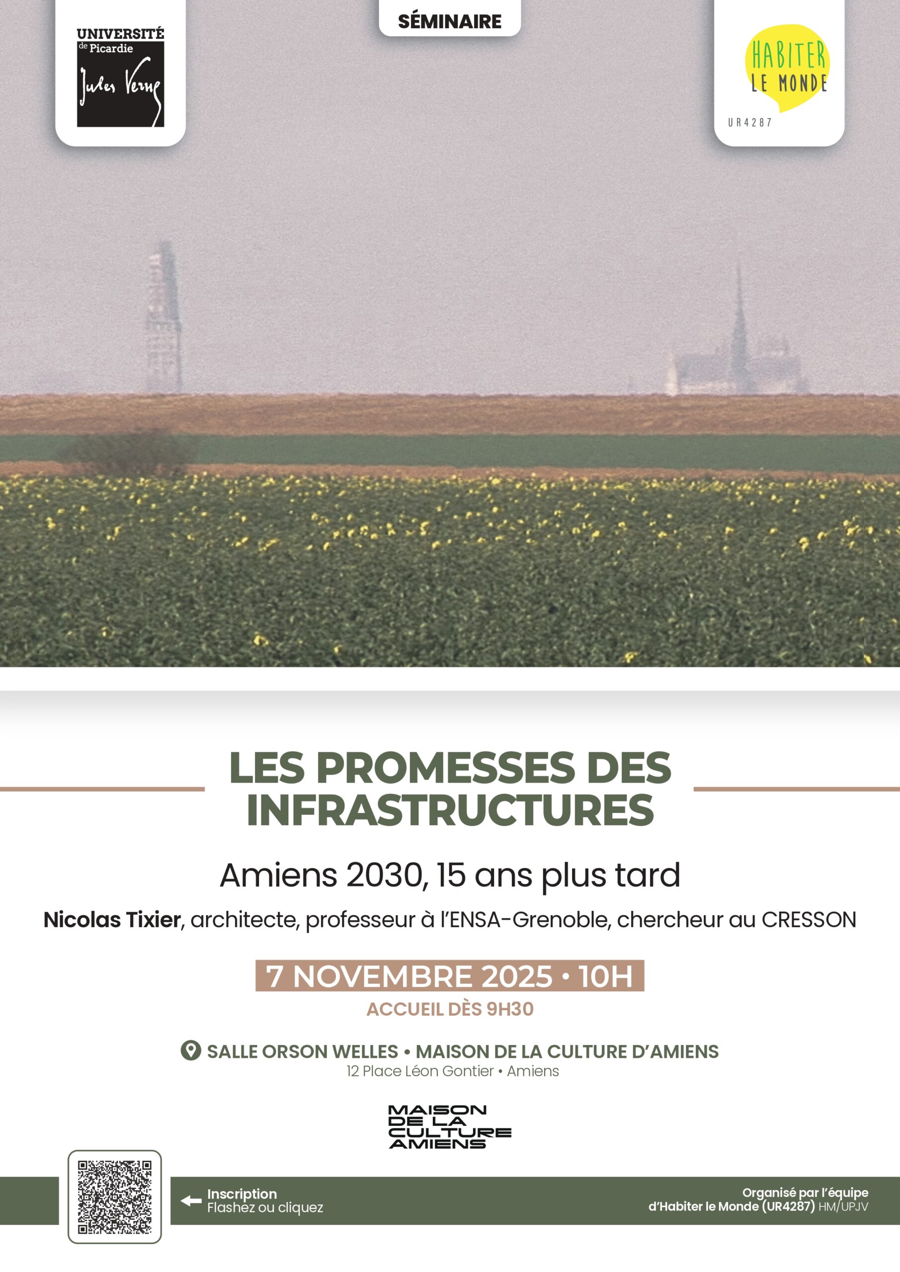 Amiens 2030, 15 ans plus tard, avec Nicolas Tixier, architecte, professeur à l’ENSA-Grenoble, chercheur au CRESSON