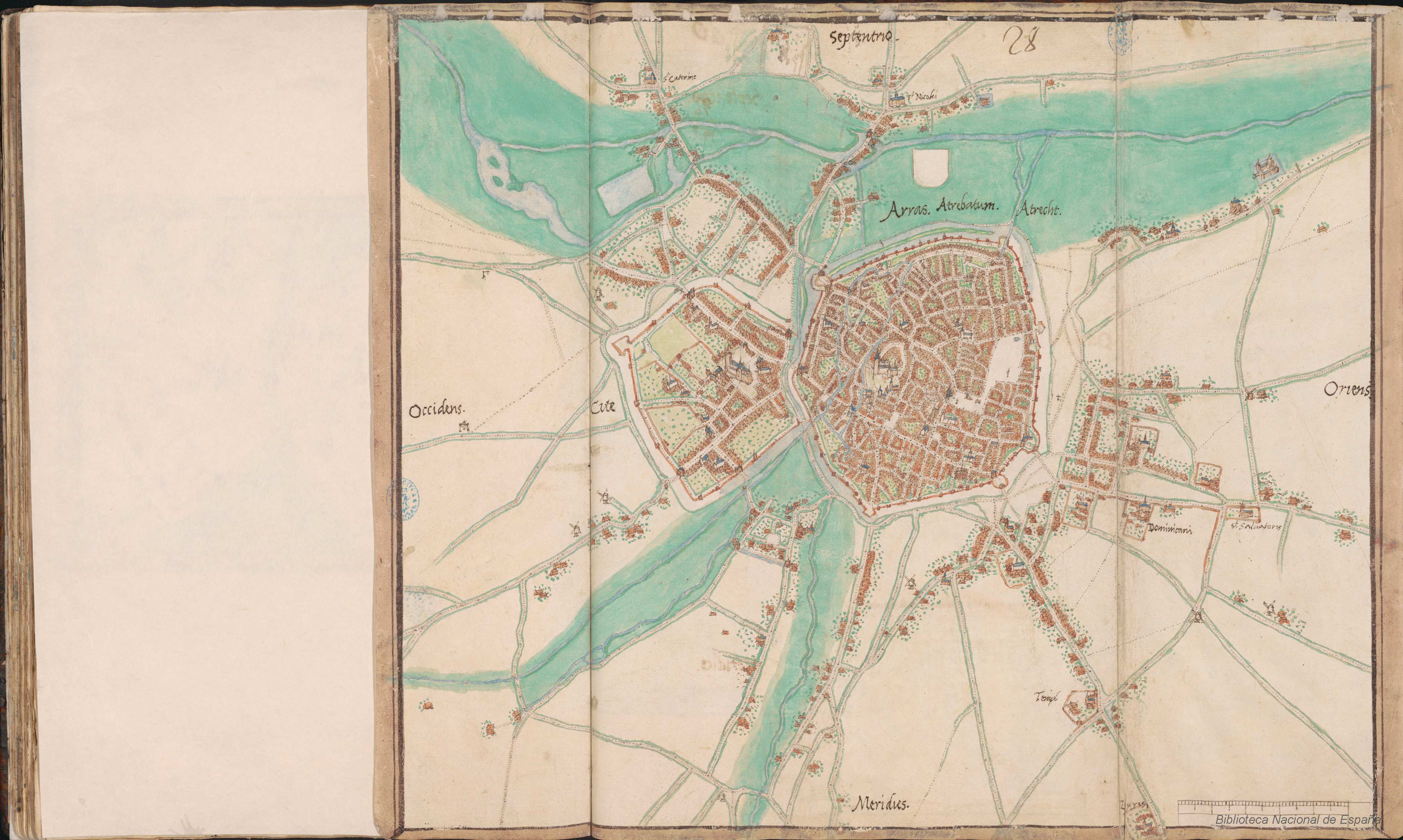 [Plan d&#039;Arras in] Planos de ciudades de los Países Bajos.. Parte II [Manuscrito] / 35