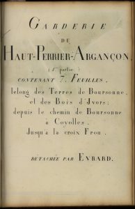 Garderie de Haut-Perrier-Argançon (1ère partie)