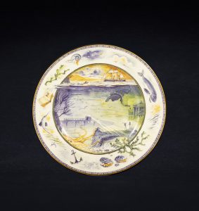 Assiette « Vingt mille lieues sous les mers » collection Millennium