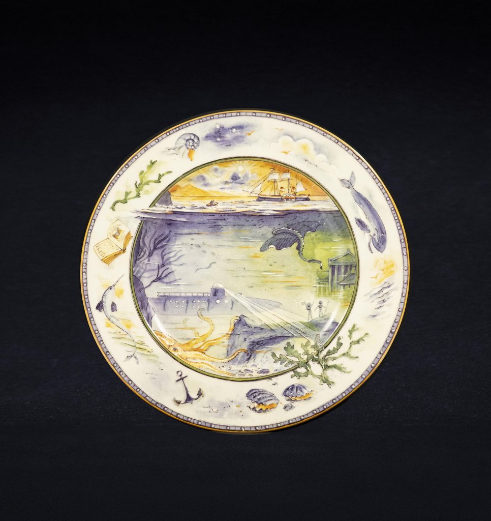 Assiette « Vingt mille lieues sous les mers » collection Millennium