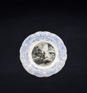 Assiette « Le Tour du monde en 80 jours »