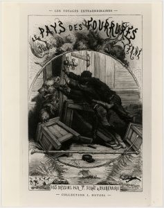 Frontispice du roman <em>Le Pays des fourrures</em>