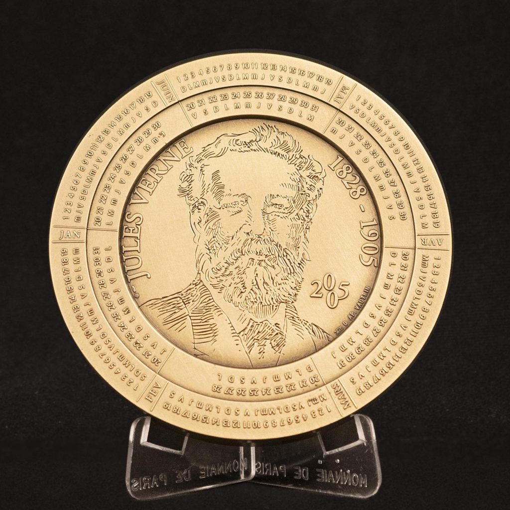 Médaille calendrier pour le 100e anniversaire de la mort de l'écrivain (1905-2005)