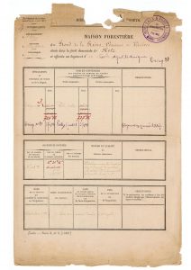 Feuillet signalétique de la maison forestière du Rond de la Reine