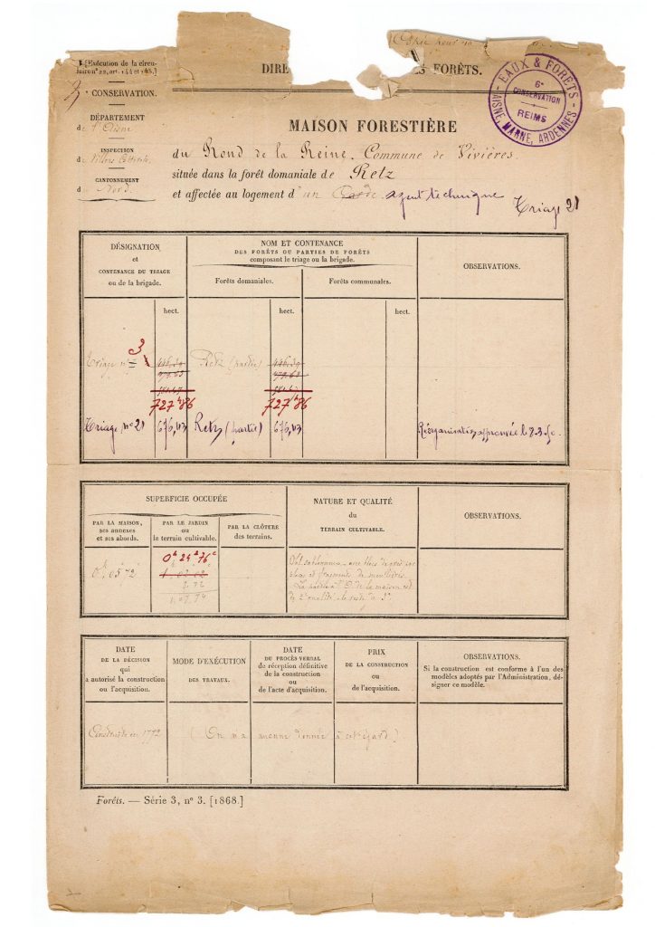 Feuillet signalétique de la maison du Rond de la Reine