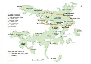 Cartes des maisons forestières en forêt de Retz (Aisne)