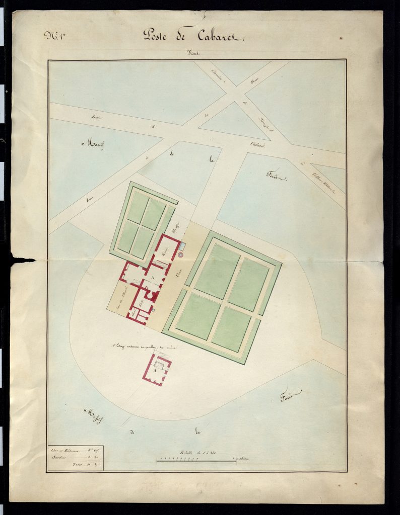 Plan du poste de Cabaret (AD de l'Aisne)