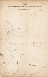 Cabaret – Plan du feuillet signalétique de la maison forestière