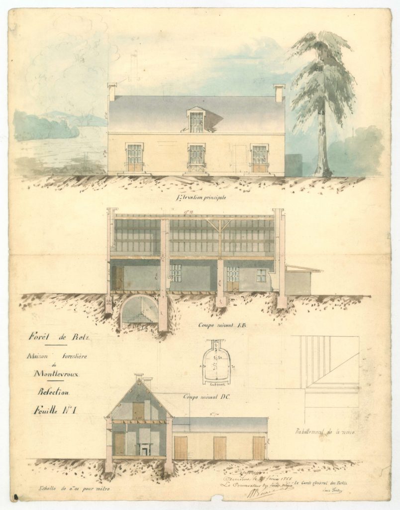 Maison forestière de Montlevroux - réfection (1866) feuille 2