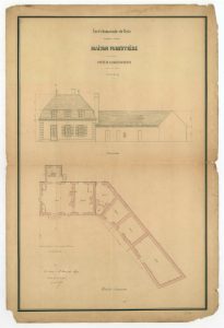Maison Neuve – plan et dessins de la maison forestière
