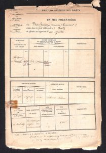 Feuillet signalétique de la maison forestière du Bois Hariez