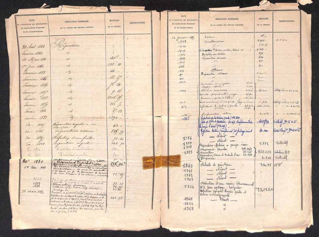 Feuillet signalétique de la maison forestière du Bois Hariez - feuillet 2 et 3