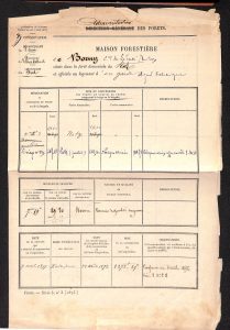 Borny – Feuillet signalétique de la maison forestière
