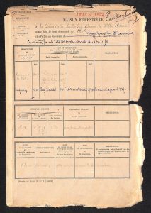 Faisanderie (pavillon sud) – Feuillet signalétique de la maison forestière de l’Inspecteur adjoint