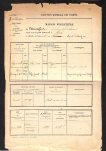 Mortefert – Feuillet signalétique de la maison forestière