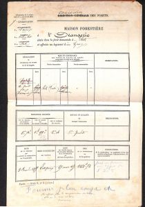 Orangerie – Feuillet signalétique de la maison forestière