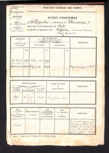 Pépinière – Feuillet signalétique de la maison forestière