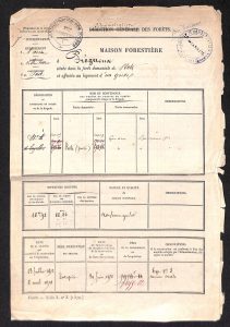 Pré Gueux – Feuillet signalétique de la maison forestière