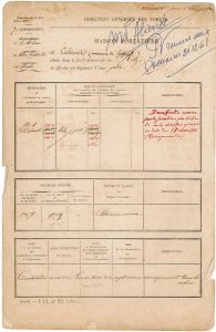 Cabaret – feuillet signalétique de la maison forestière