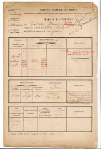 Cornillards – Feuillet signalétique de la maison forestière