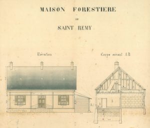 Saint-Rémy – élévation de la maison forestière [extrait]