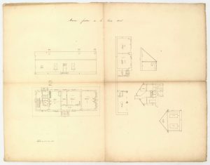 Croix-Morel – plan et dessins de la maison forestière
