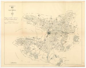 Plan général de la forêt de Retz avec l’emplacement des maisons