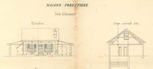 Haramont [Parade] – élévations de la maison forestière [extrait]