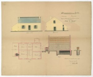 Buchet – plan et dessins de la maison forestière