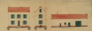 Faverolles – élévations de la maison forestière 1877 [extrait]