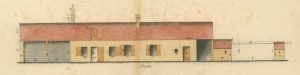 Orangerie – élévations de la maison forestière [extrait]