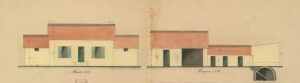 Fournet [ou Walligny] – élévations de la maison forestière [extrait]