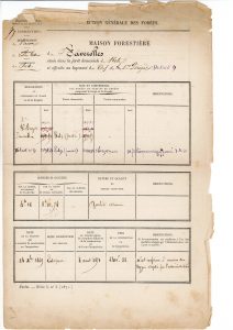 Faverolles – feuillet signalétique de la maison forestière
