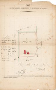 Faverolles – Plan du feuillet signalétique de la maison forestière