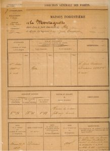 Montagnette – feuillet signalétique de la maison forestière