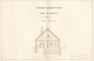 Moulinet – Coupe de la maison forestière