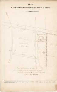 Saint-Hubert – Plan du feuillet signalétique de la maison forestière