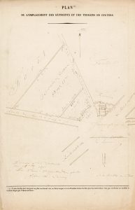 Carrefour de Villers-Cotterêts dit La Lieue – plan du feuillet signalétique de la maison forestière