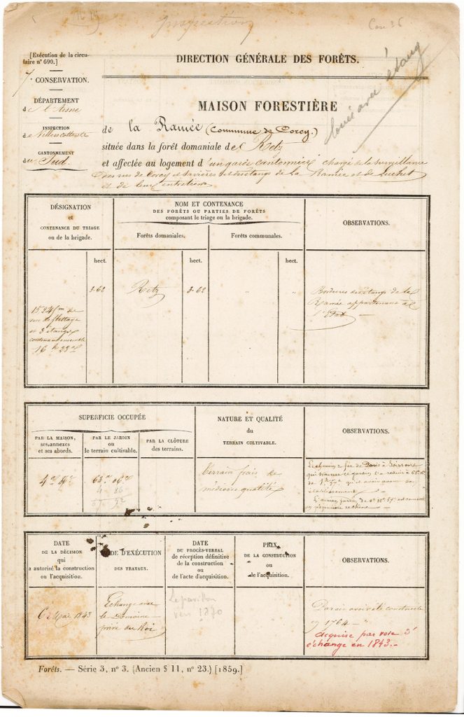 feuillet signalétique de la maison de la Ramée 1